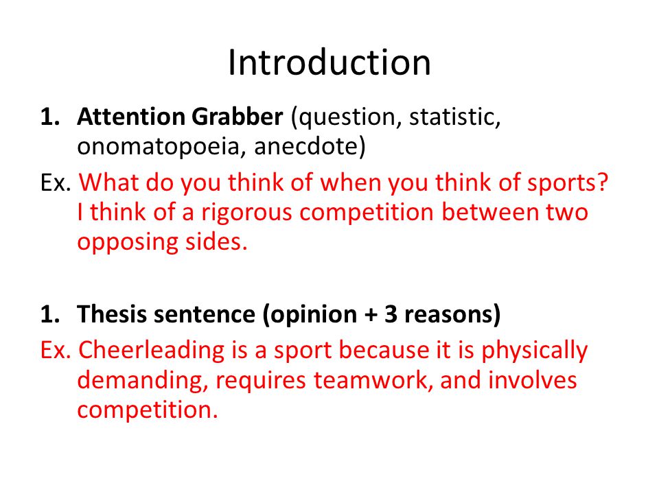 Examples of attention grabbers for essays